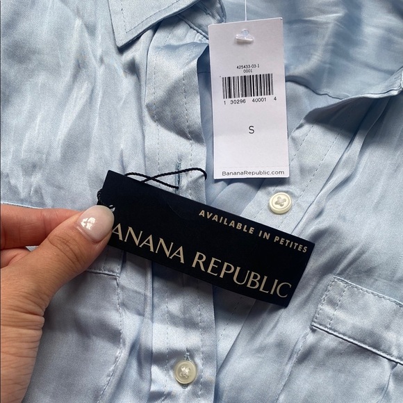 Banana Republic Dillion Classic Blue Blouse - Picture 3 of 7